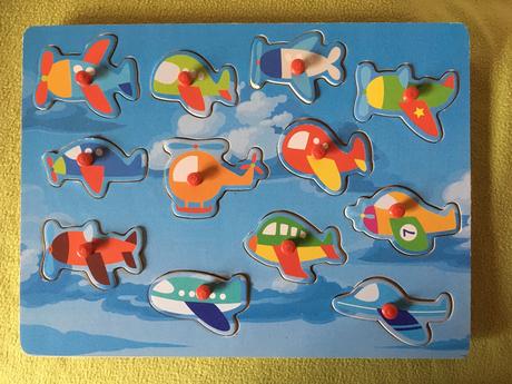 Vkladačka podľa obrysu lietadlá, 