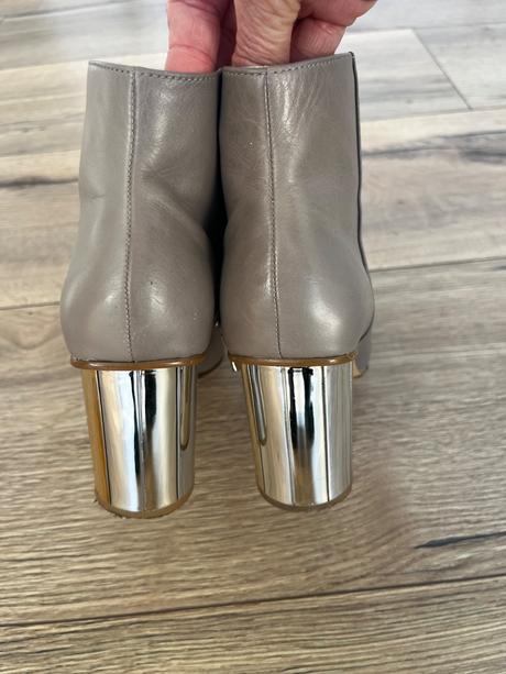 Kožené kotnicky, zara,37