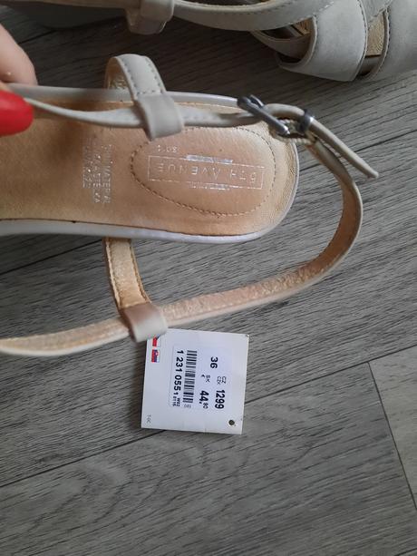 Šedé sandále 5th avenue deichmann, deichmann,36