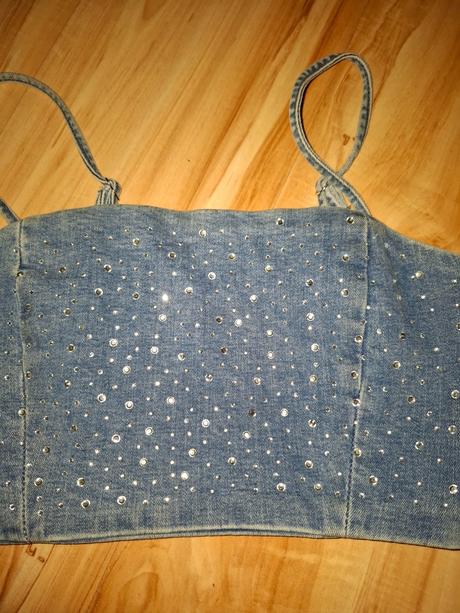 Crop tričko riflove s, s