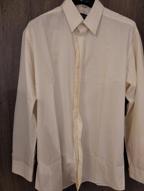 Krémová košeľa veľkosť m, m