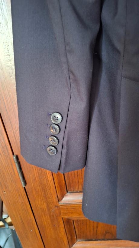 Tmavomodré sako xs - s, s