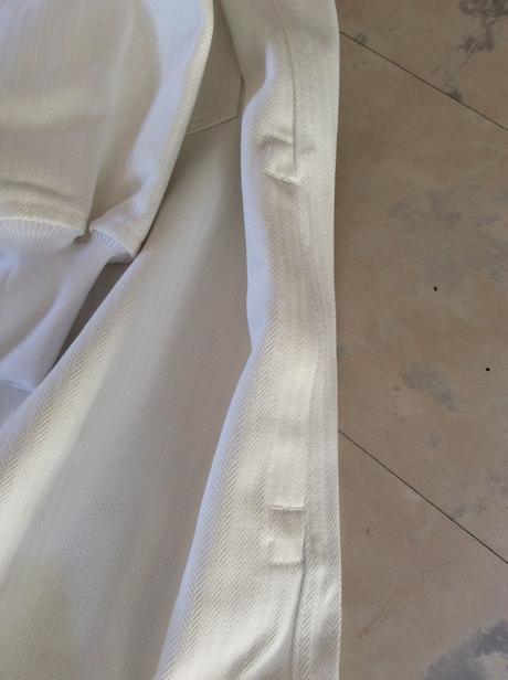 Biely pracovný plášť xxl/xxxl, xxxl