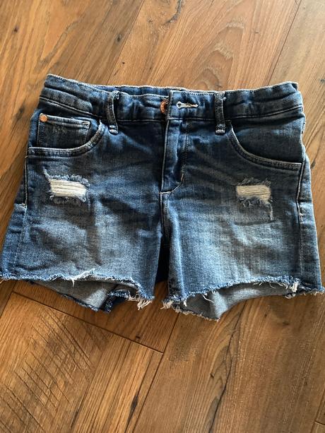 Dievčenské rifľové kraťasy, h&m,134