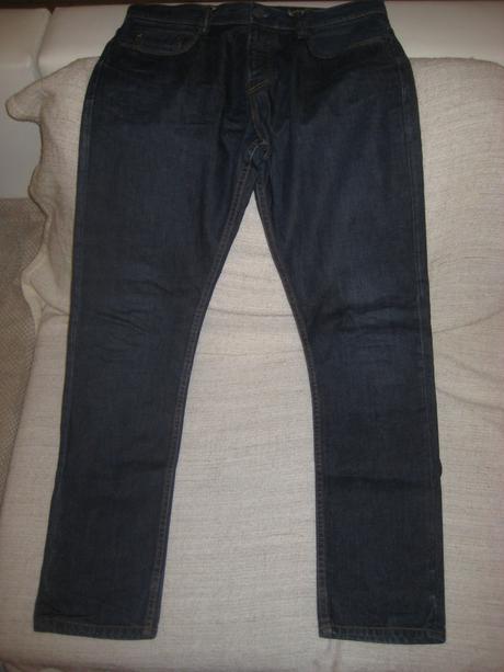 Tmavomodré rifle, pull&bear,l