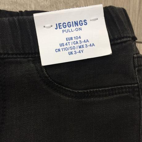 Džegínsy dievčenské h&m č.104, 3-4y, h&m,104