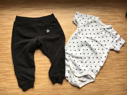 Hviezdicky teplaky + body, 74