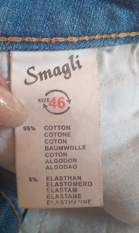 Riflová minisukňa smagli, 46