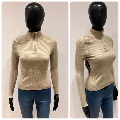 Dámsky rebrovaný rolák (s), mango,s