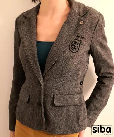 Sako na štýl školskej uniformy, s