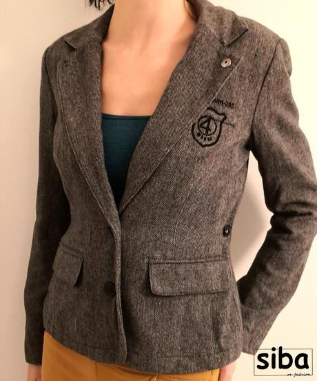 Sako na štýl školskej uniformy, s