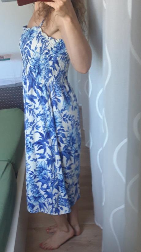 Midi šaty, h&m,s