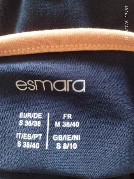 Šaty č.36/38 na vyššiu postavu, esmara,38