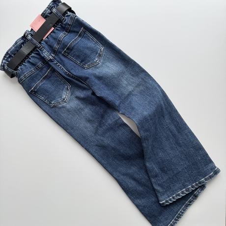 Rozšírené elastické rifle s opaskom, 128 / 140 / 152