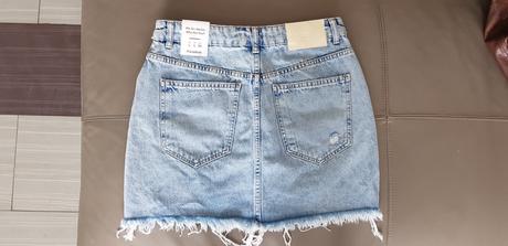 Riflová sukňa, pull&bear,l