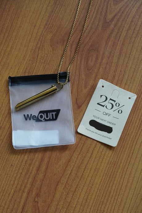 Náhrdelník na odvykanie od fajčenia wequit, 