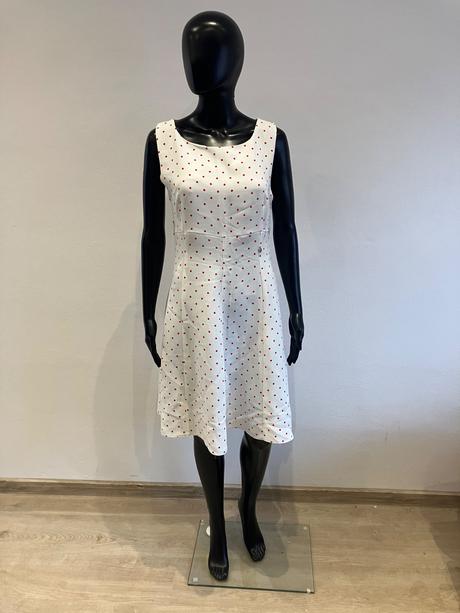 Dámske letné šaty bodkované (xl), xl