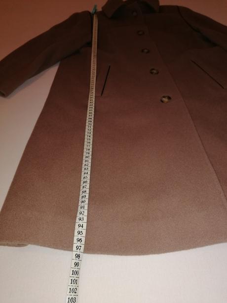 Flaušový svetlý kabát, m