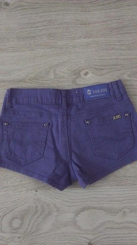 Damske fialove riflove kratasy s, s