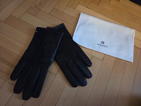 Aigner kožené rukavičky, m