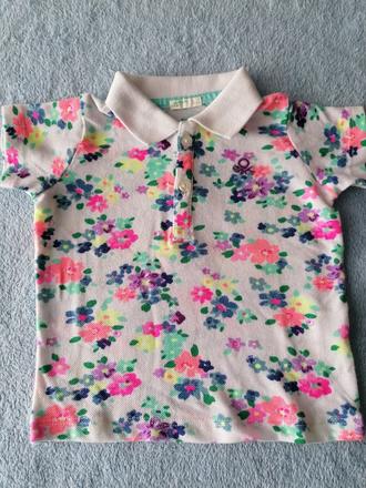 Kvietkovane tričko, benetton,68
