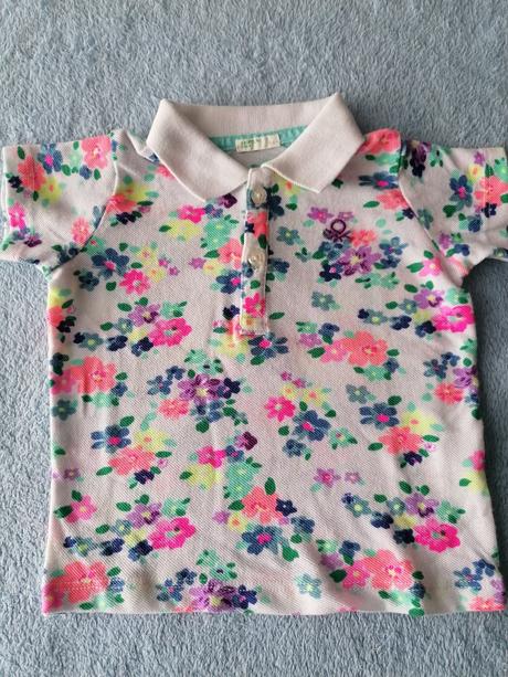 Kvietkovane tričko, benetton,68