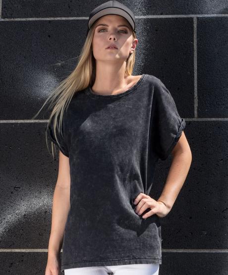 Dámske tričko s opraným efektom pohodlie a štýl, 4xl - xxxl