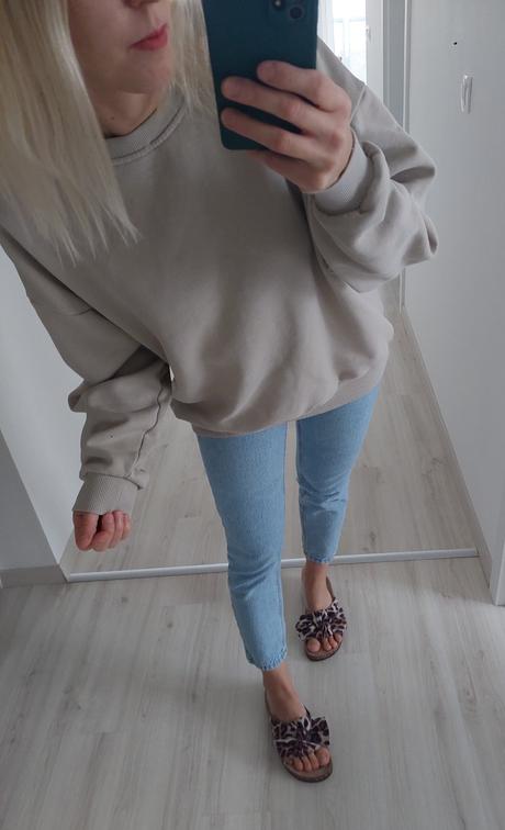 Oversize mikina, fishbone,xs