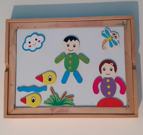 Tabuľka 3v1 - magnet, krieda a white board, 