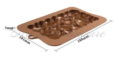 Silikónové formy na čokoládu rôzne tvary,