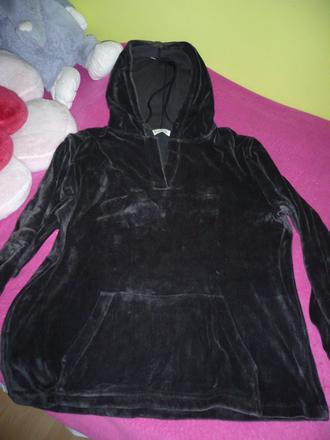 Zamatova mikina s kapucnou, m