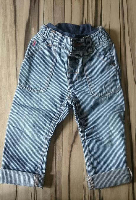 Pásikavé nohavice, h&m,86