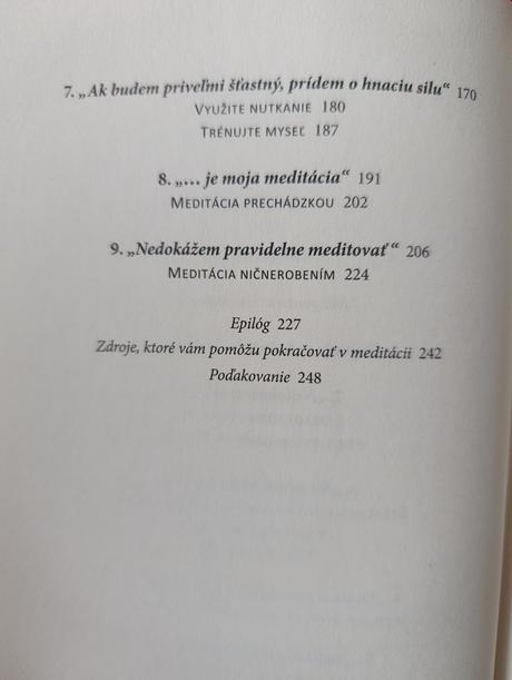 Meditácia pre nervóznych skeptikov, 