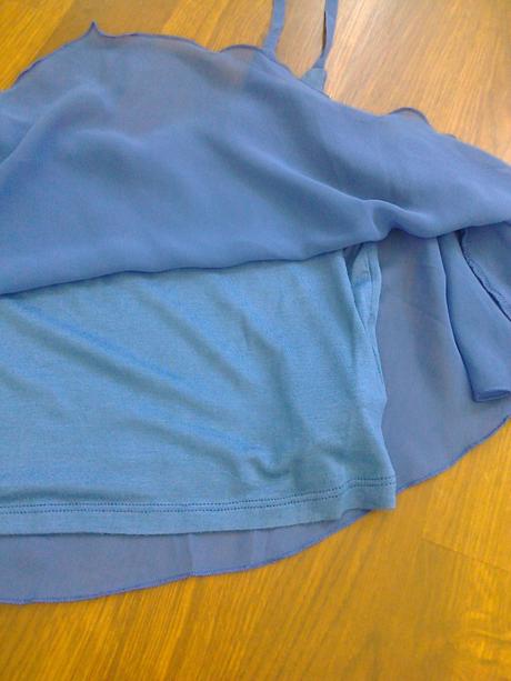Kráľovsky modrý crop top s/m, tally weijl,s