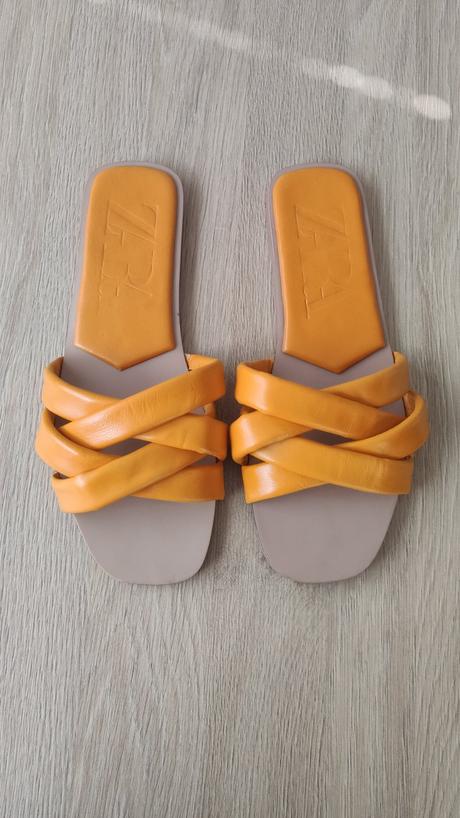 Kožené šľapky - zara, veľ. 39, zara,39