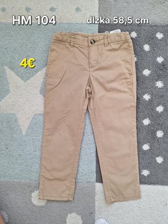 Nohavice 104, h&m,104