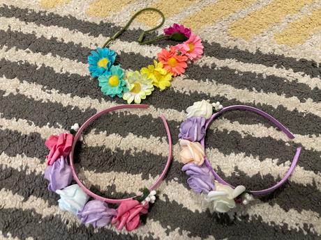 Kvetinkové čelenky 110/128, lindex