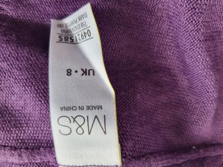 Fialový svetrík marks & spencer m, marks & spencer,m