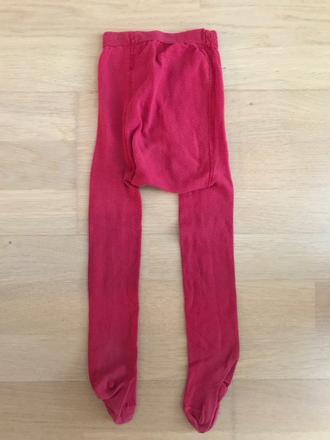 Červené bavlnené pančuchy veľ.74-80, 74