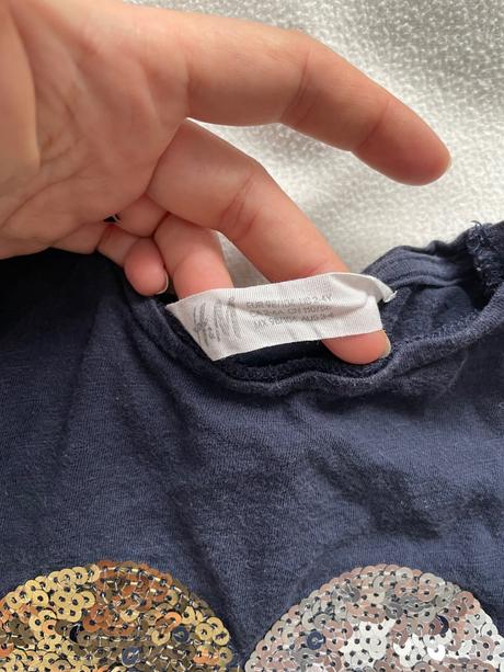 Tricko s flitrami, h&m,98