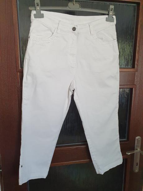 Biele 3/4 nohavice cellbes, 40