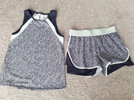 Tričko + šortky, decathlon,140
