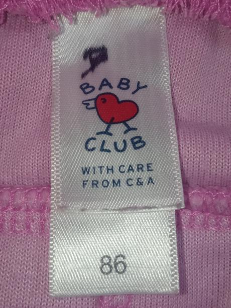 Dievčenské ružové zamatové tepláky c&a (veľk.86), c&a,86