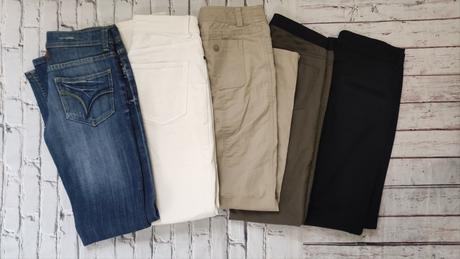 5x nohavice za 10, m