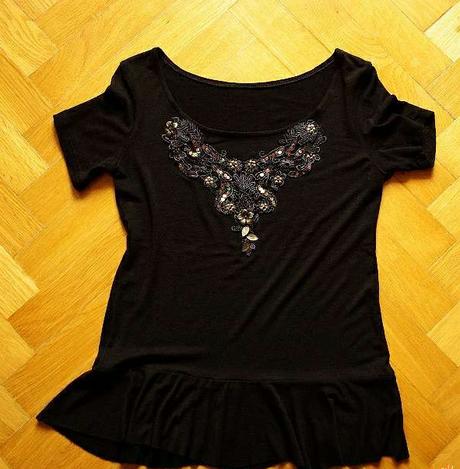 Pekné čierne tričko,, l