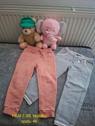 H&m tepláky č.98, h&m,98