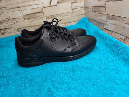 Ecco 45 - pánske kožené čierne topánky, ecco,45