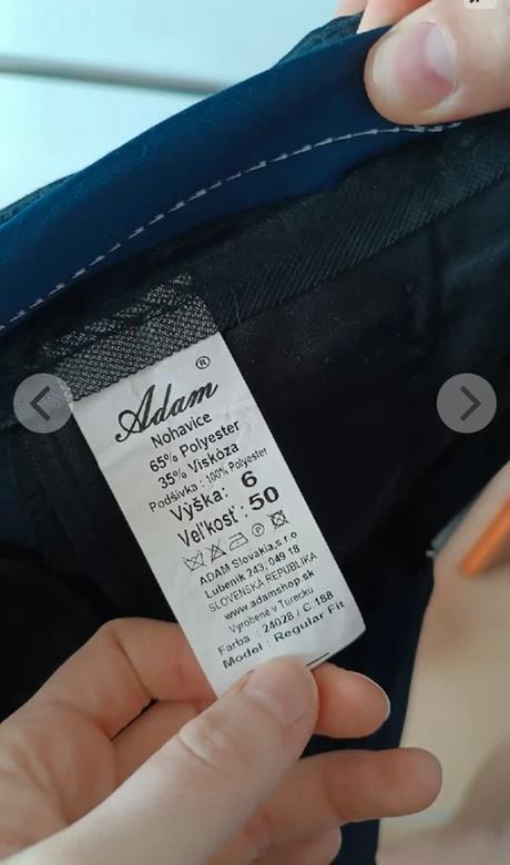 Tmavo modry pánsky oblek v. 50, 50