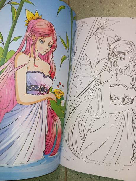 Manga omaľovánka color action, 