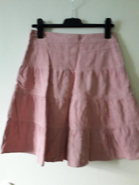 Sukňa menšestrová , farba staroružová - veľ. 34, 34